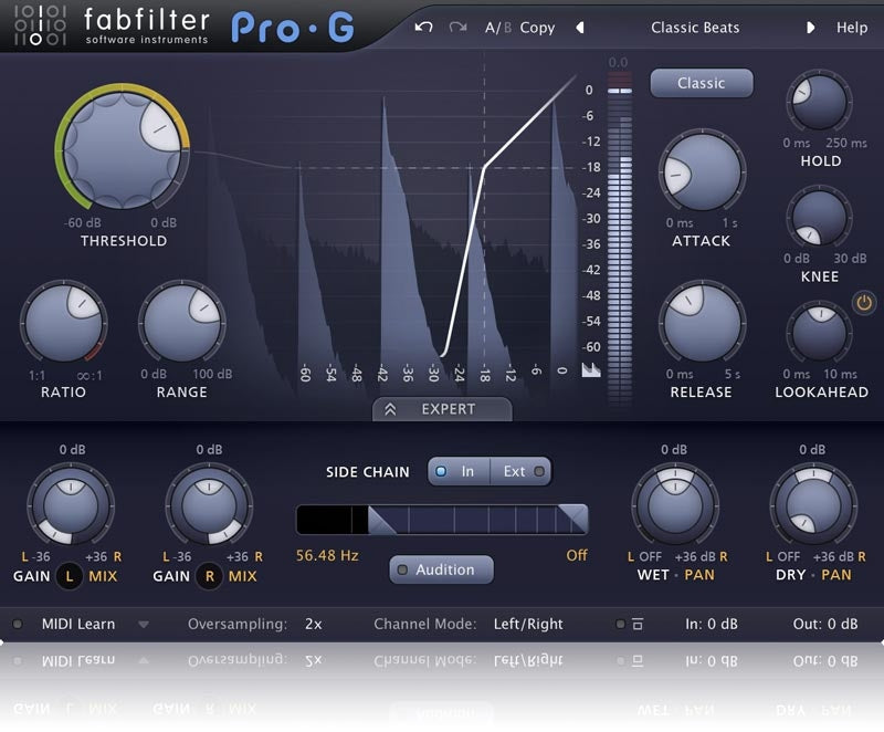 FabFilter Pro-G Gate/Expander Plugin