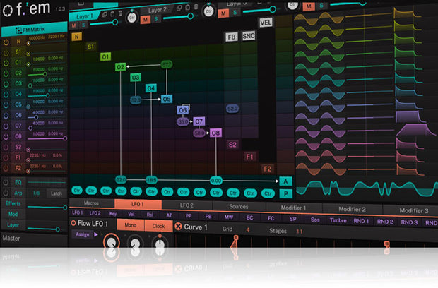 Tracktion f.'em FM Synthesizer Plugin