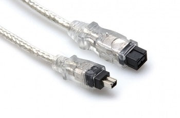 Hosa FIW-94-115 FireWire 800 Cable, 4-pin to 9-pin, 15 ft