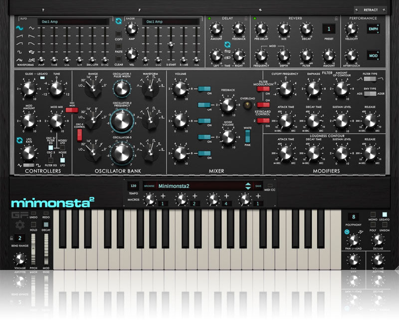 GForce Minimonsta2 Enhanced Minimoog Synthesizer Plugin