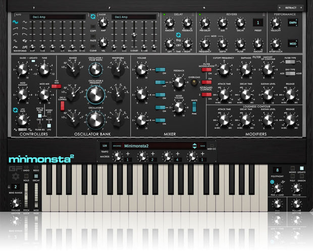 GForce Minimonsta2 Enhanced Minimoog Synthesizer Plugin