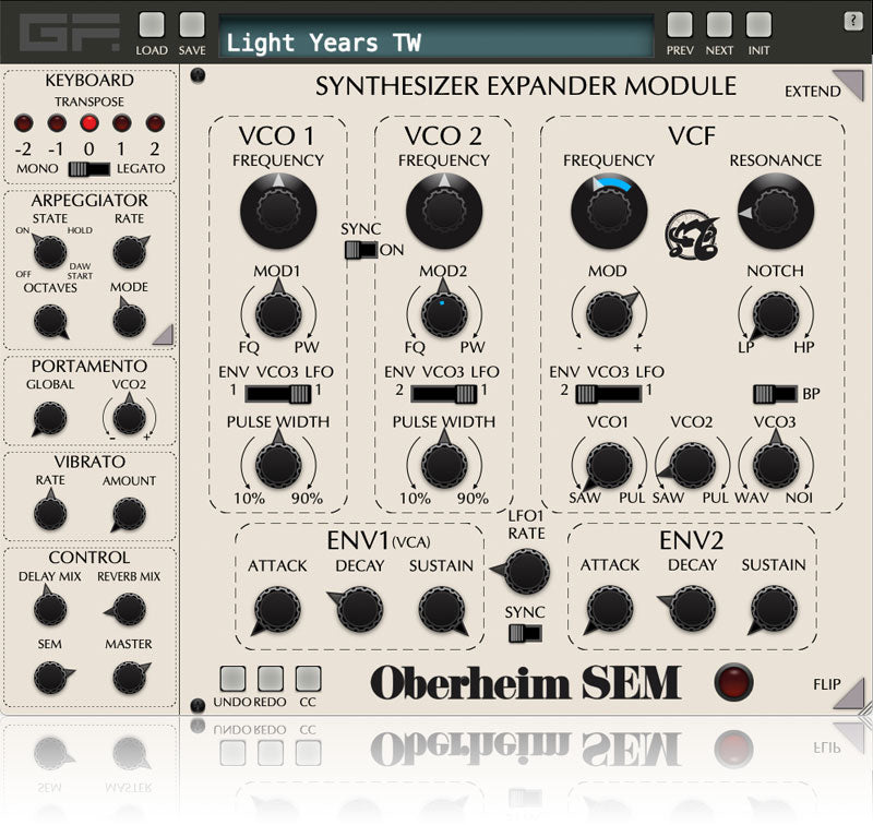 GForce Oberheim SEM Synthesizer Expander Module Plugin