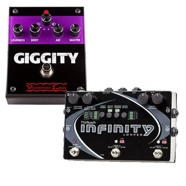 Pigtronix Infinity Looper + Voodoo Lab Giggity Pedal Combo