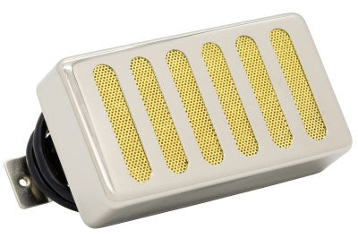 Seymour Duncan SH-6n Duncan Distortion Raw Nickel Radiator Cover over Gold Mesh