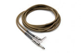 Hosa GTR-518R Tweed Guitar Cable Straight to Right-angle, 18 ft