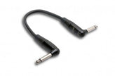 Hosa HGTR-001.5RR Pro Guitar Patch Cable, REAN Right-angle to Same, 18 in