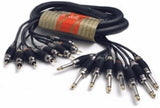Hosa CPR-803MTL 8-Ch Snakes RCA to Unbalanced 1/4
