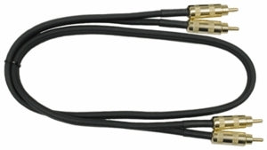 Hosa CRA-410G Gold Plated Dual RCA 10 ft.