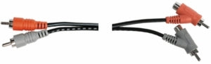 Hosa CRG-203 Dual RCA to Angled RCA w/ Female Junction 3m