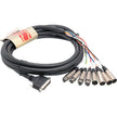Hosa DBK-258 AES/EBU Breakout Snake: DB-25 to 4 XLR (F) 16.5 ft.
