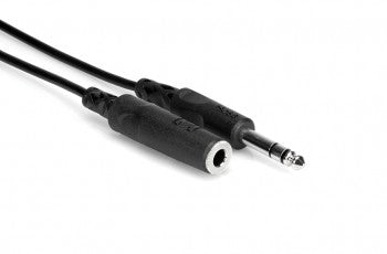 Hosa HPE-325 Headphone Extension Cable, 1/4 in TRS to 1/4 in TRS, 25 ft