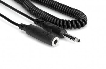 Hosa HPE-325C Headphone Extension Cable, 1/4 in TRS to 1/4 in TRS, 25 ft