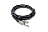Hosa HPR-001.5 Pro Unbalanced Interconnect, REAN 1/4 in TS to RCA, 1.5 ft