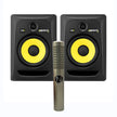 KRK RP8G3 Monitors (Pair) + NOS Panther MK 2 Ribbon Mic Combo