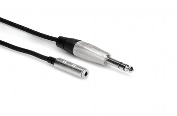 Hosa HXMS-010 Pro Headphone Adaptor Cable, REAN 3.5 mm TRS to 1/4 in TRS, 10 ft