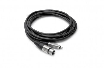 Hosa HXR-015 Pro Unbalanced Interconnect, REAN XLR3F to RCA, 15 ft
