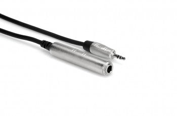 Hosa HXSM-010 Pro Headphone Adaptor Cable, REAN 1/4 in TRS to 3.5 mm TRS, 10 ft