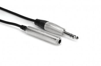 Hosa HXSS-005 Pro Headphone Extension Cable, REAN 1/4 in TRS to 1/4 in TRS, 5 ft