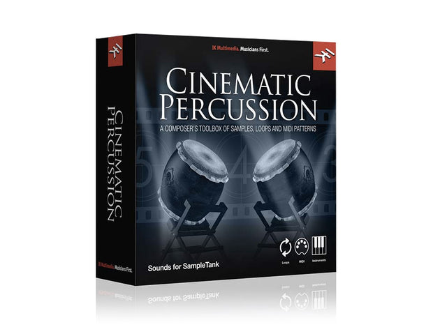 IK Multimedia Cinematic Percussion for Miroslav Philharmonik 2 and SampleTank 3