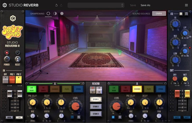 IK Multimedia Sunset Sound Studio Reverb 2