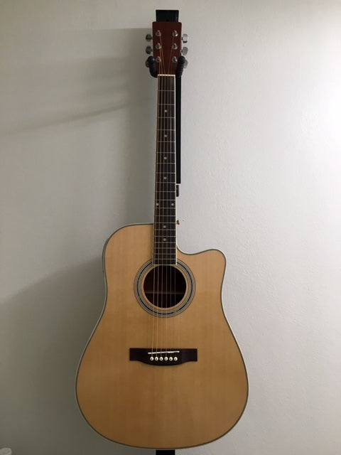 Ace GS Spruce Acoustic Electric Guitar with Spruce Top and Mahogany Back and Sides