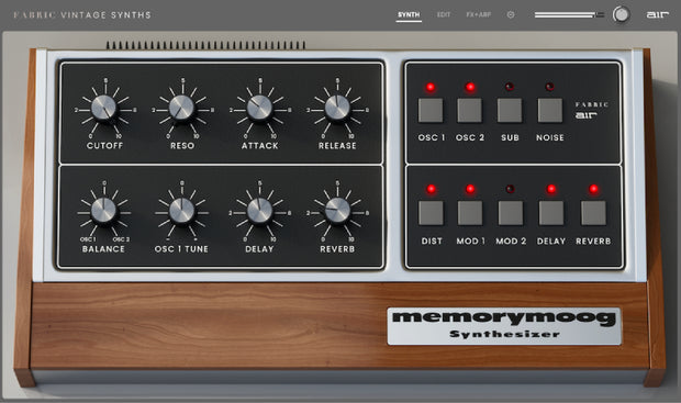 Air Music Tech Fabric Vintage Memorymoog