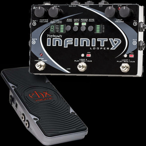 Pigtronix Infinity Looper + Electro Harmonix Volume Pedal Combo
