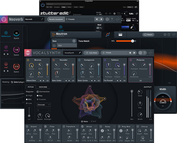 iZotope Creative Mix Bundle: Vocalsynth 2 | Stutter Edit | Neoverb | Neutron Elements