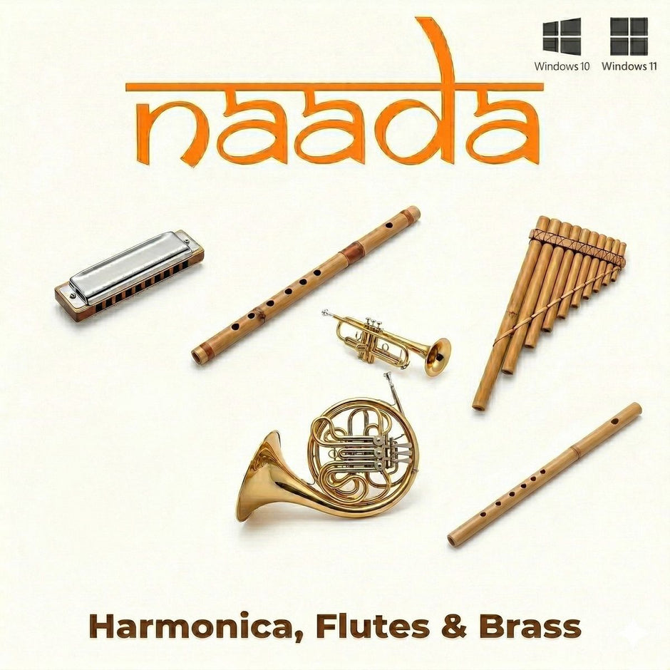 moForte GeoShred Naada Harmonica, Flutes & Brass for Windows