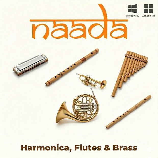moForte GeoShred Naada Harmonica, Flutes & Brass for Windows