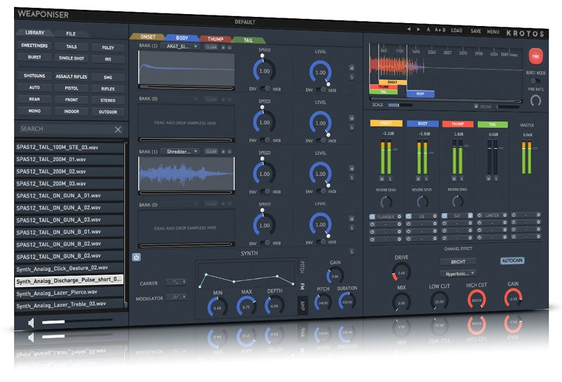 Krotos Weaponiser Basic Weapon Sound Design Plugin