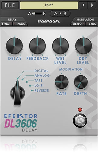 Kuassa Efektor DL3606 Delay Plugin