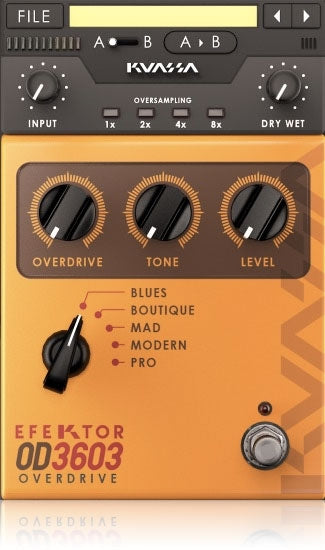 Kuassa Efektor OD3603 Overdrive FX Engine Plugin