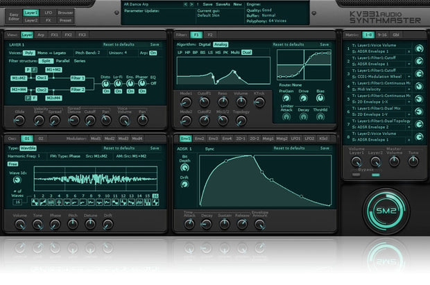 KV331 SynthMaster Synthesizer Plugin Educational