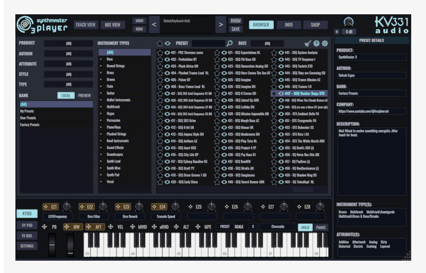 KV331 SynthMaster 3 Player < SynthMaster 2 Upgrade