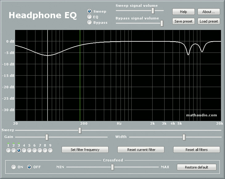 MathAudio Headphone EQ Headphone Tuning Software