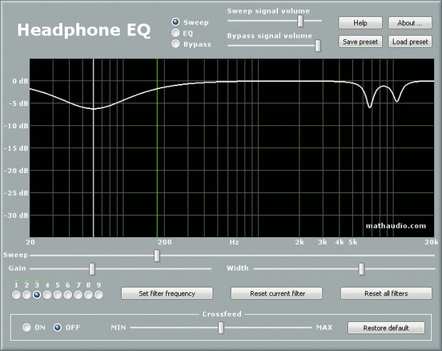 MathAudio Headphone EQ Headphone Tuning Software