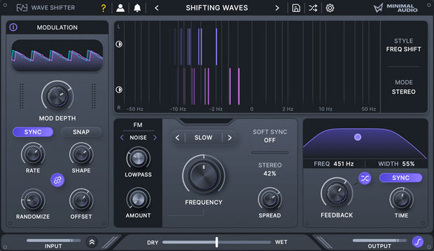 Minimal Audio Wave Shifter