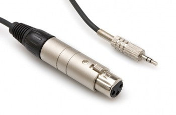 Hosa MIT-156 Impedance Transformer, XLR3F to 3.5 mm TRS, 18 in