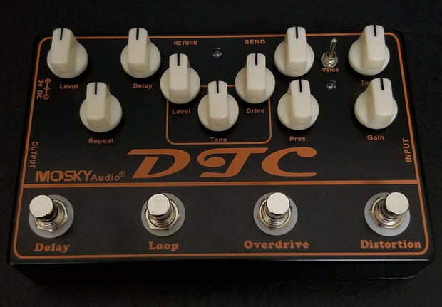 Mosky DTC Distortion + Overdrive + Delay Triple Pedal