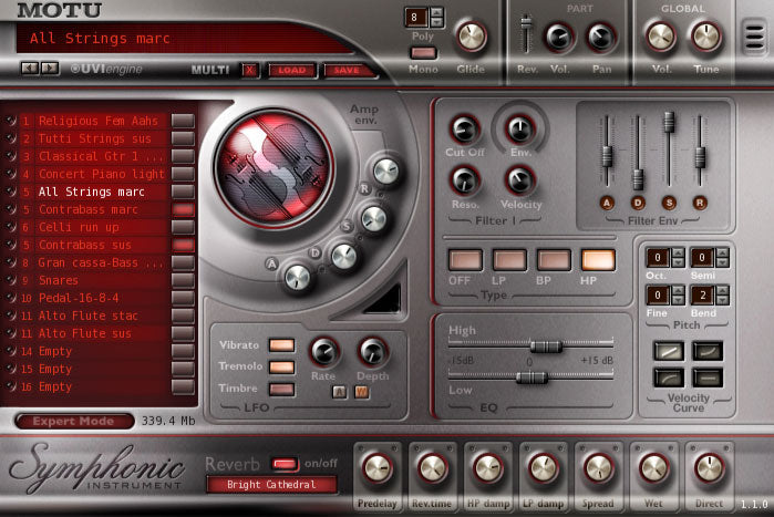 MOTU Symphonic Instrument
