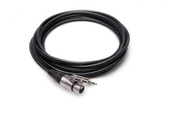 Hosa MXM-015 Camcorder Microphone Cable, Neutrik XLR3F to 3.5 mm TRS, 15 ft