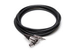 Hosa MXM-025RS Camcorder Microphone Cable, Neutrik Right-angle XLR3F to 3.5 mm TRS, 25 ft