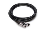 Hosa MMX-015 Camcorder Microphone Cable 3.5 mm TRS to Neutrik XLR3M, 15 ft