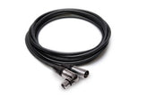 Hosa MXX-015RS Camcorder Microphone Cable, Neutrik Right-angle XLR3F to XLR3M, 15 ft