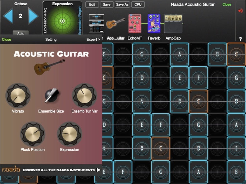 moForte GeoShred Naada Acoustic Guitar for Mac