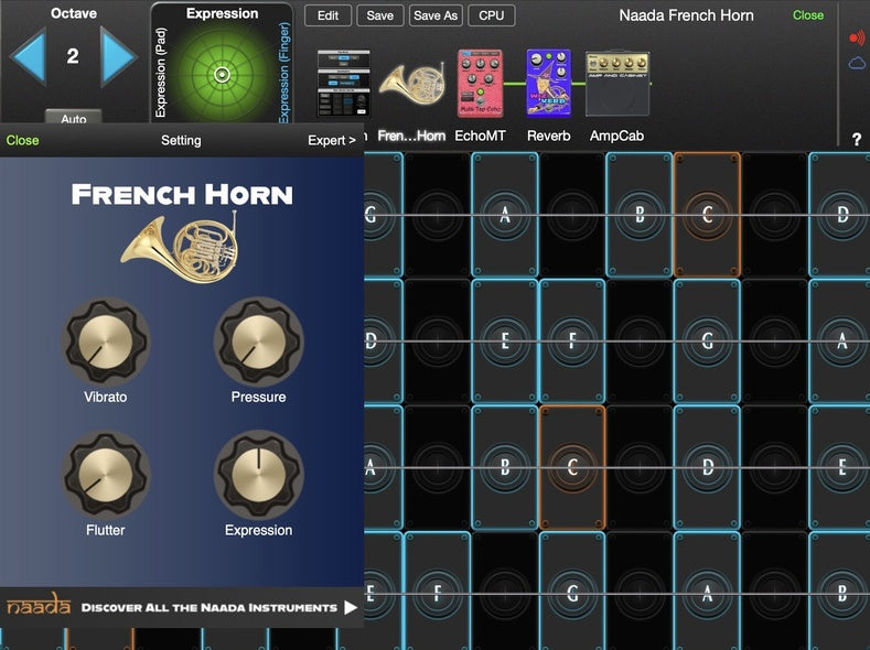 moForte GeoShred Naada French Horn for Mac