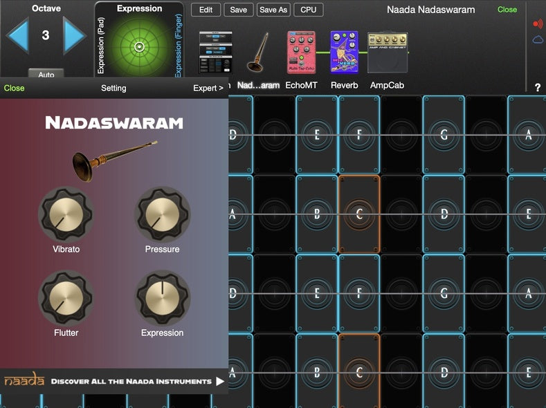 moForte GeoShred Naada Nadaswaram for Mac