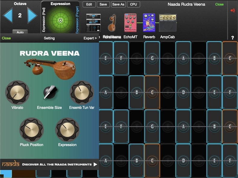 moForte GeoShred Naada Rudra Veena for Mac