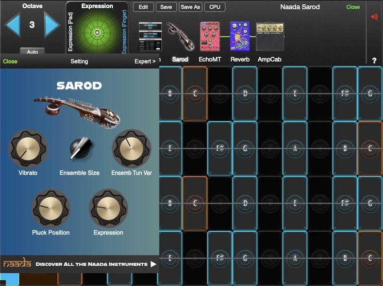 moForte GeoShred Naada Sarod for Mac